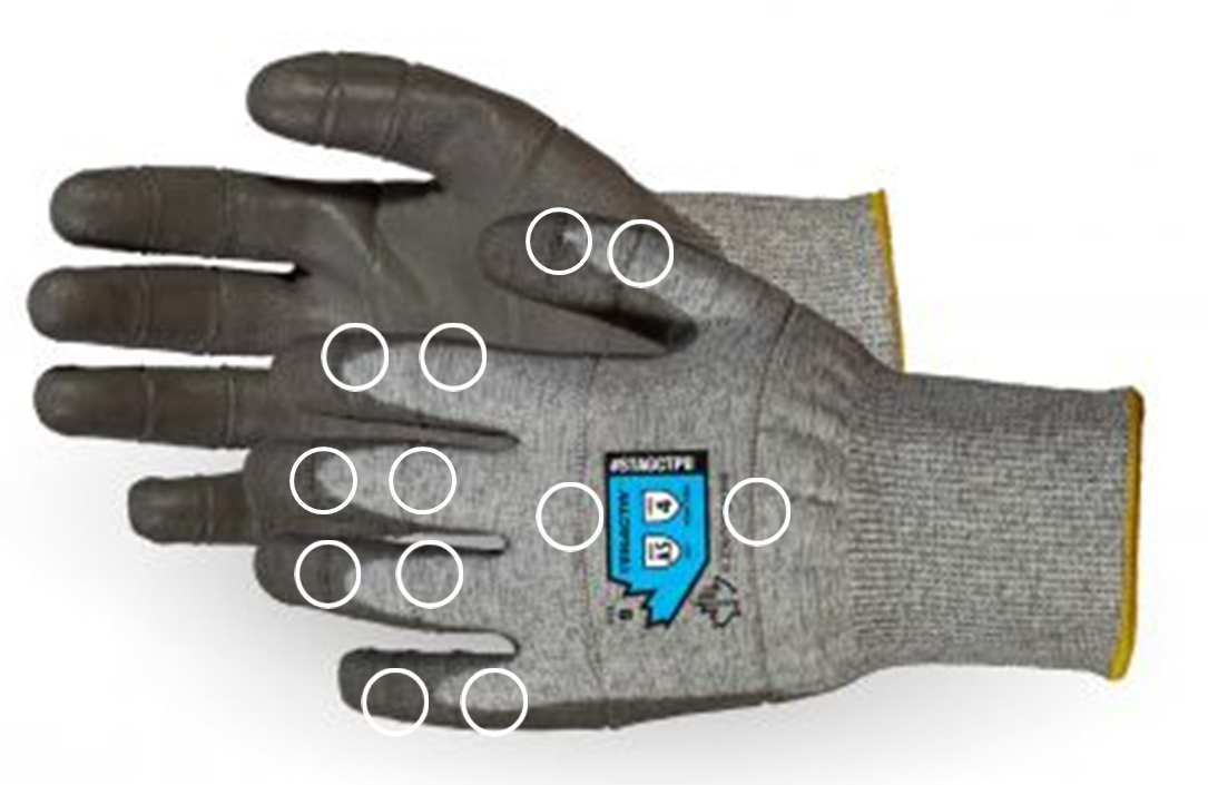STAGCTPU -  Superior Glove® TenActiv™ PU Coated A5 Cut-Resistant Work Gloves with 12 Tear-Away Zones